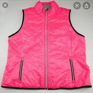 Lauren Ralph Lauren Active Hot Pink Full Zip Vest
